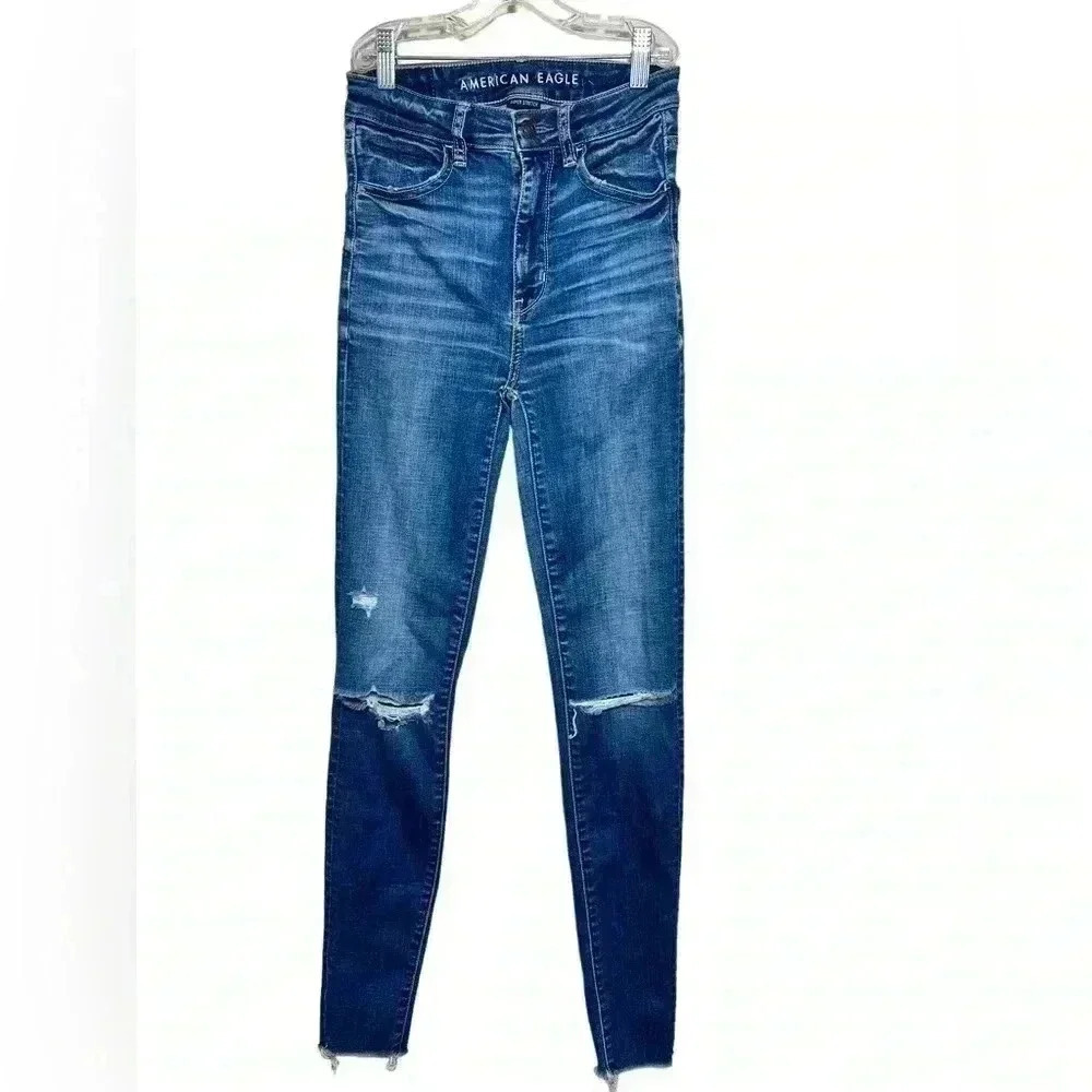American Eagle Outfitters super stretch, high-rise jegging 00 long